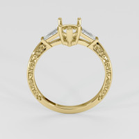 14K Yellow Gold Antique Style Ring Setting Image