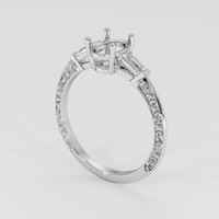Platinum 950 Antique Style Ring Setting Video