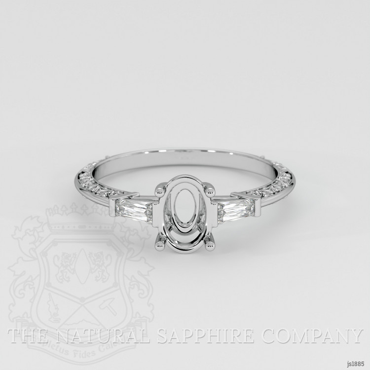 Platinum 950 Antique Style Ring Setting