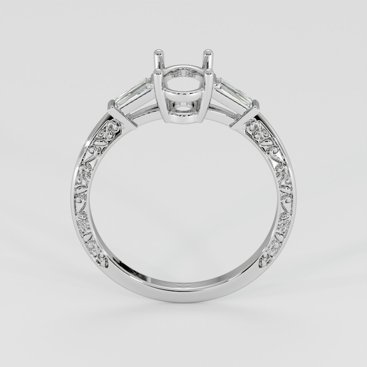 Platinum 950 Antique Style Ring Setting