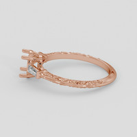 14K Rose Gold Antique Style Ring Setting Image