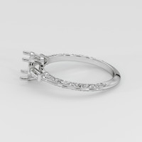 10K White Gold Antique Style Ring Setting Image