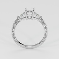 14K White Gold Antique Style Ring Setting Image