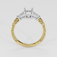 14K White & Yellow Antique Style Ring Setting Image