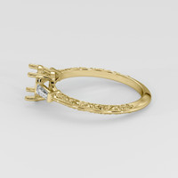 10K Yellow Gold Antique Style Ring Setting Image