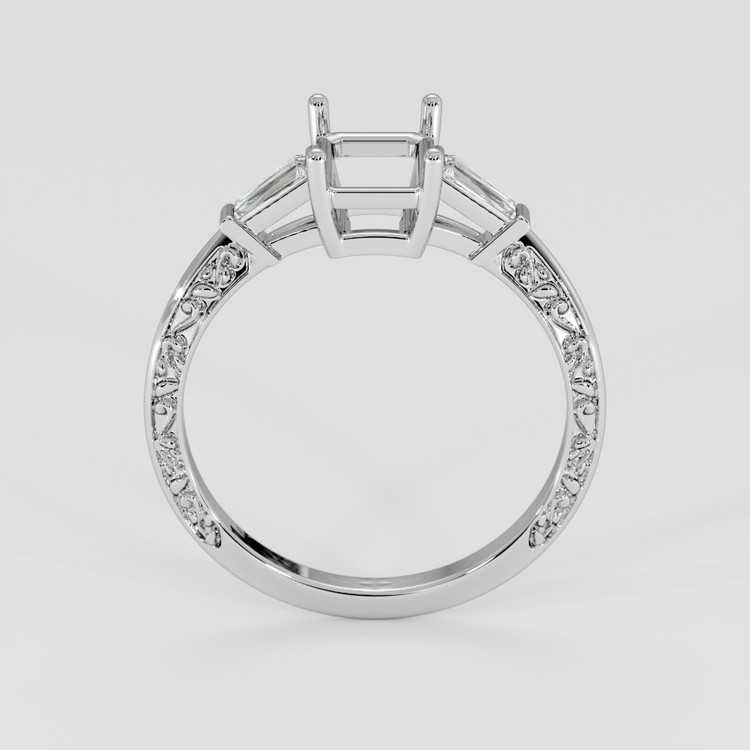 Platinum 950 Antique Style Ring Setting