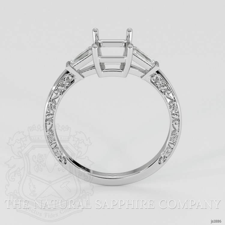 Platinum 950 Antique Style Ring Setting