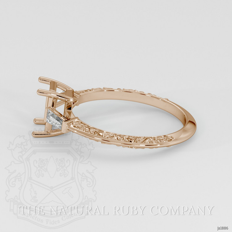 14K Rose Gold Antique Style Ring Setting
