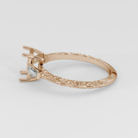 18K Rose Gold Antique Style Ring Setting Image
