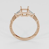 18K Rose Gold Antique Style Ring Setting Image