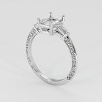 10K White Gold Antique Style Ring Setting Video