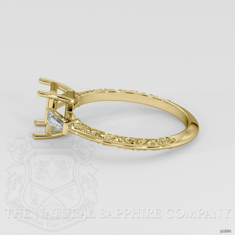 14K Yellow Gold Antique Style Ring Setting
