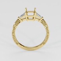 18K Yellow Gold Antique Style Ring Setting Image