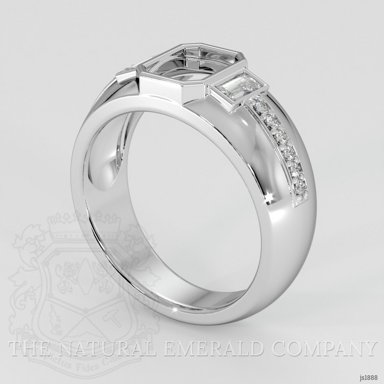 Platinum 950 Pave Ring Setting