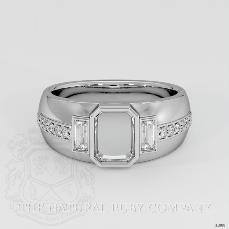 Platinum 950 Pave Ring Setting