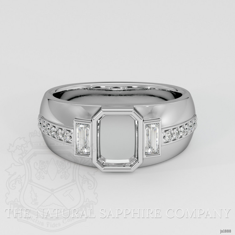 Platinum 950 Pave Ring Setting