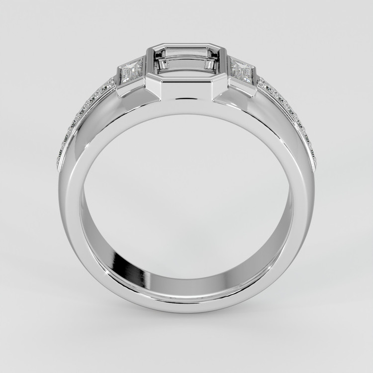 Platinum 950 Pave Ring Setting