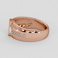 14K Rose Gold Pave Ring Setting Image