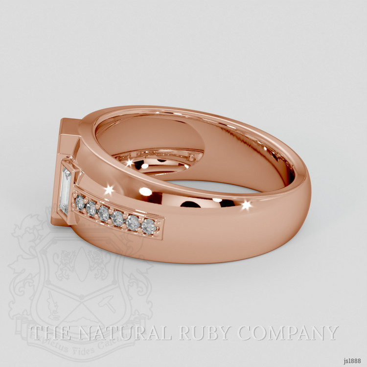14K Rose Gold Pave Ring Setting