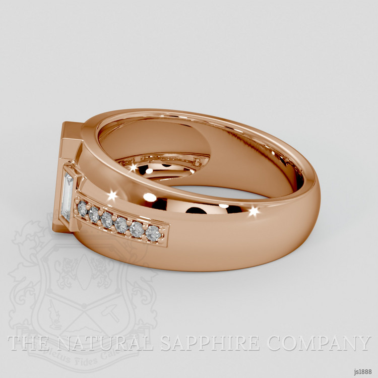 18K Rose Gold Pave Ring Setting
