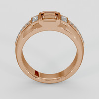 18K Rose Gold Pave Ring Setting Image