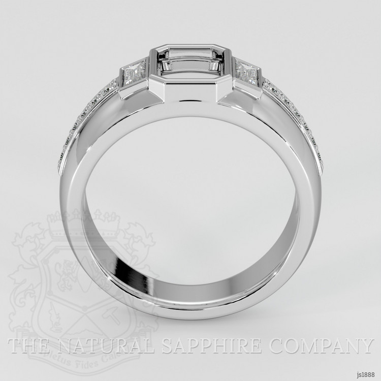 18K White Gold Pave Ring Setting