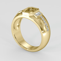 14K Yellow Gold Pave Ring Setting Video