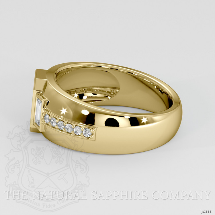 14K Yellow Gold Pave Ring Setting