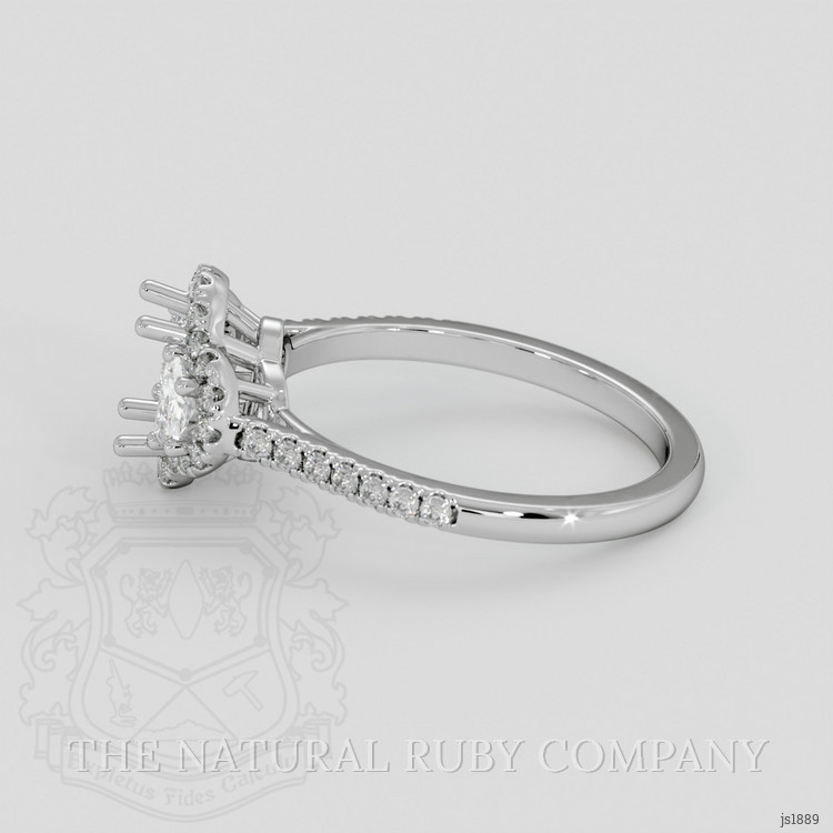 Platinum 950 Three Stone Ring Setting