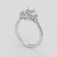 18K White Gold Three Stone Ring Setting Video