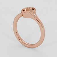 14K Rose Gold Three Stone Ring Setting Video