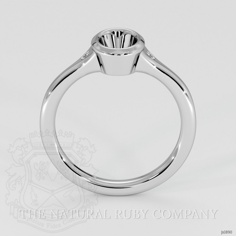 14K White Gold Men's Ring Setting