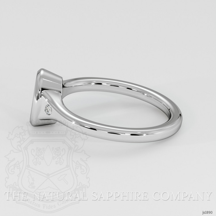 18K White Gold Three Stone Ring Setting