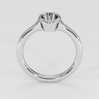 18K White Gold Three Stone Ring Setting Image