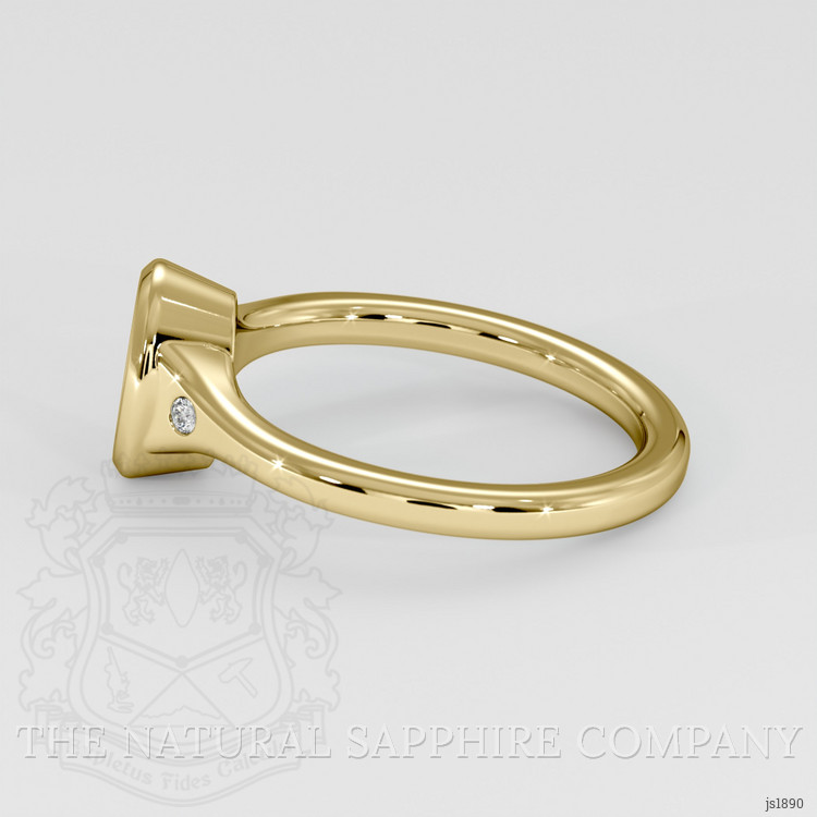 14K Yellow Gold Three Stone Ring Setting