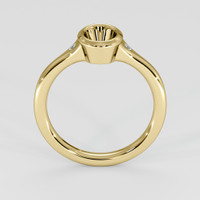 14K Yellow Gold Three Stone Ring Setting Image