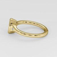 18K Yellow Gold Three Stone Ring Setting Image