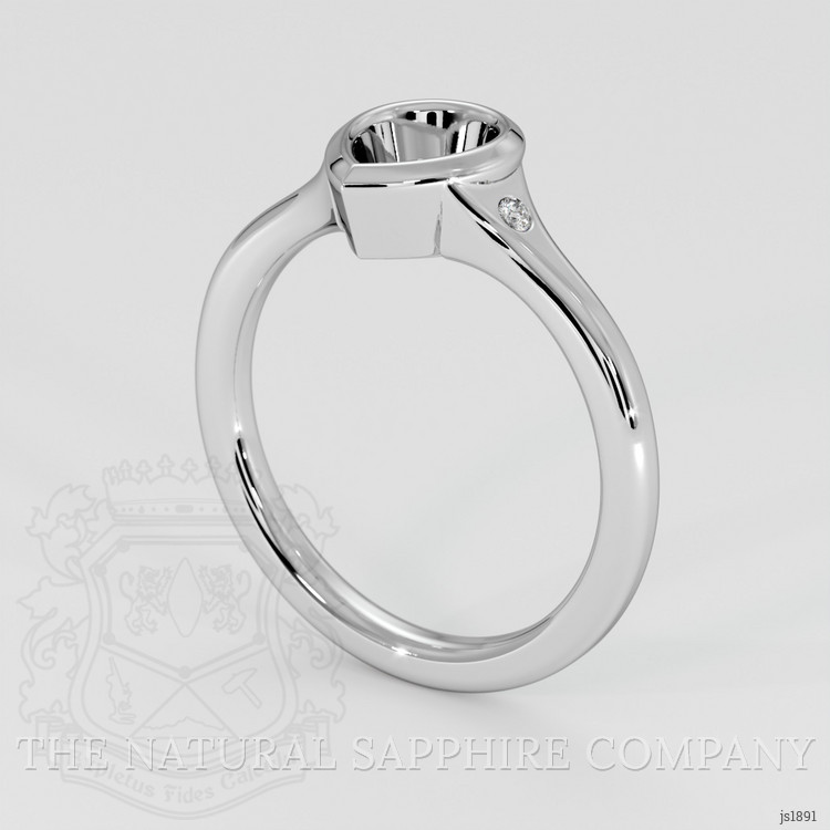 Platinum 950 Three Stone Ring Setting