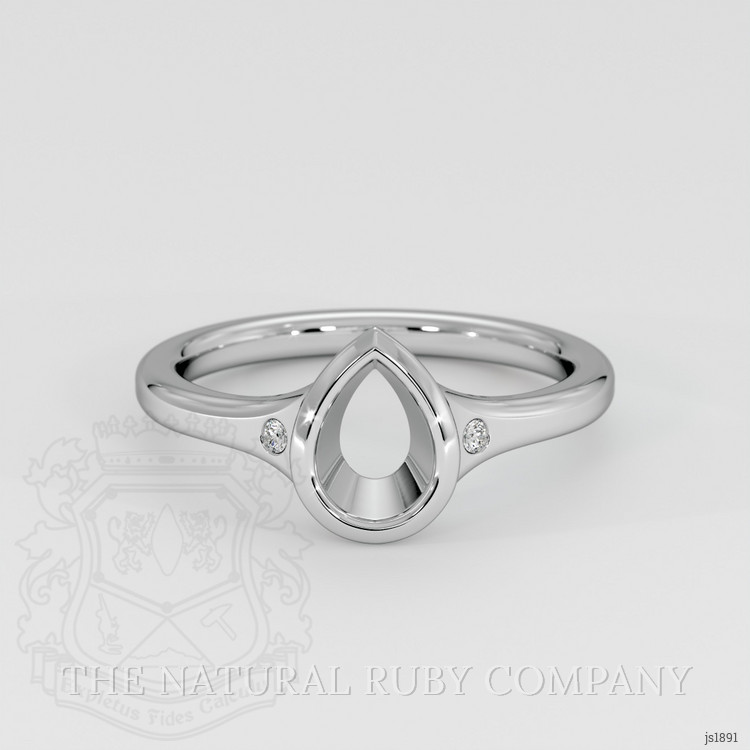 Platinum 950 Three Stone Ring Setting