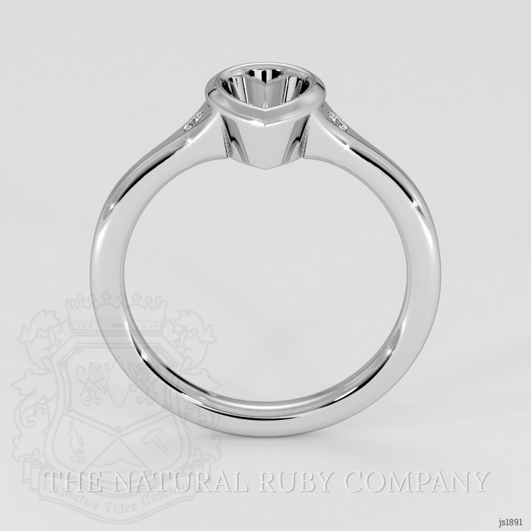 Platinum 950 Three Stone Ring Setting