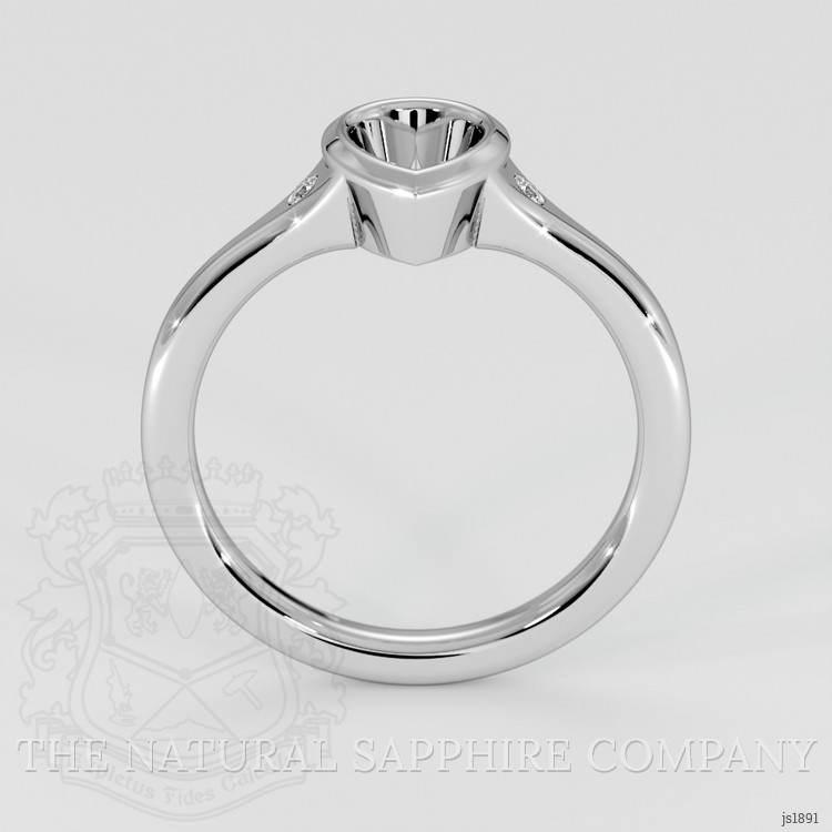 Platinum 950 Three Stone Ring Setting