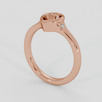 14K Rose Gold Three Stone Ring Setting Video