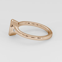 14K Rose Gold Three Stone Ring Setting Image