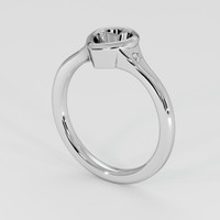 14K White Gold Three Stone Ring Setting Video
