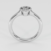 14K White Gold Three Stone Ring Setting Image