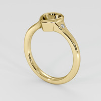 18K Yellow Gold Three Stone Ring Setting Video