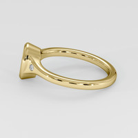 18K Yellow Gold Three Stone Ring Setting Image