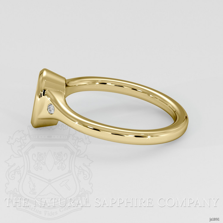 18K Yellow Gold Three Stone Ring Setting