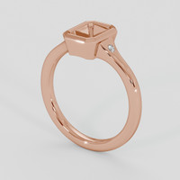 14K Rose Gold Three Stone Ring Setting Video