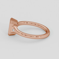 14K Rose Gold Men's Ring Setting Image